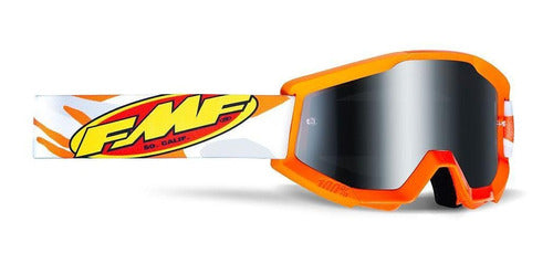 Goggles FMF Powercore Assault Grey - Mica Espejo Plateada